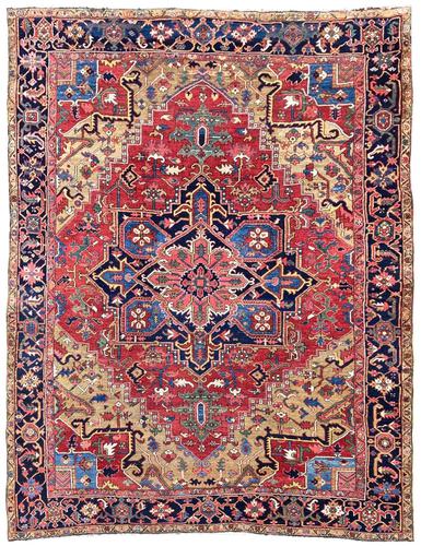 Antique Heriz Carpet 3.20m x 2.37m (1 of 10) Antique Heriz Carpet 3.20m x 2.37m (1 of 10)