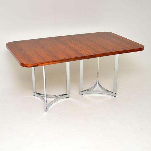 Merrow Associates Rosewood & Chrome Dining Table by Richard Young (1 of 14)