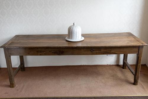 19th Century Oak Farmhouse Table with Drawer (1 of 9) 19th Century Oak Farmhouse Table with Drawer (1 of 9)