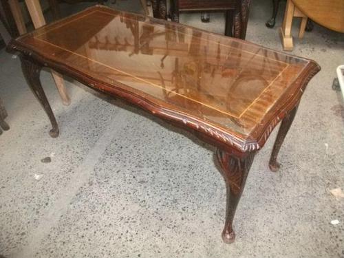 Glass Topped Coffee Table (1 of 2)