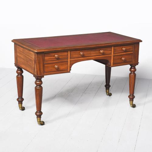 Victorian Mahogany Writing Table with Gilt-tooled Burgundy Writing Surface (1 of 8) Victorian Mahogany Writing Table with Gilt-tooled Burgundy Writing Surface (1 of 8)