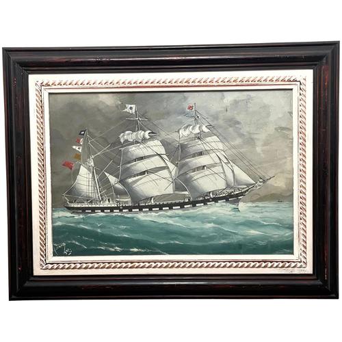Edwardian Watercolour "Champion Of The Seas" Ship Black Ball Line Off Cape of Good Hope Signed Pierhead Artist Williams (1 of 39) Edwardian Watercolour "Champion Of The Seas" Ship Black Ball Line Off Cape of Good Hope Signed Pierhead Artist Williams (1 of 39)