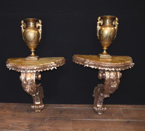 Antique French Console Tables - Gilt Louis XVI (1 of 10)