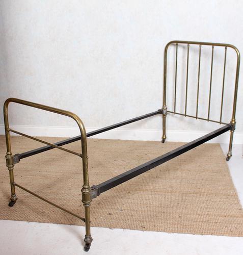 Brass Bed Frame Victorian 19th Century Single Bedframe Cast Iron (1 of 12)