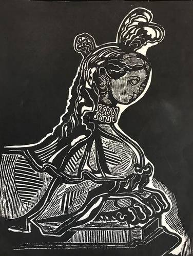 Original Lithograph by Edward Bawden 1903-89. Published in Motif Magazine in the early 60's. (1 of 1) Original Lithograph by Edward Bawden 1903-89. Published in Motif Magazine in the early 60's. (1 of 1)
