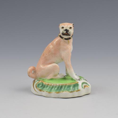 Staffordshire Porcelain Figure Of A Seated Pug Dog c.1830 (1 of 8)