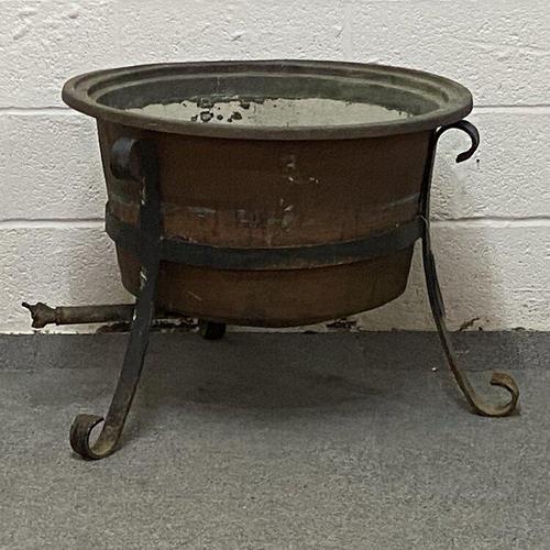 Antique Copper Cauldron (1 of 3)