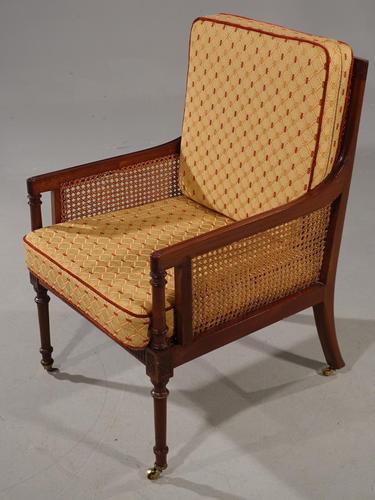 Very Good and Original Regency Period Bergère Armchair (1 of 6) Very Good and Original Regency Period Bergère Armchair (1 of 6)