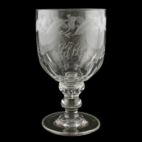 Large Georgian Scottish Coin Glass (1 of 8) Large Georgian Scottish Coin Glass (1 of 8)