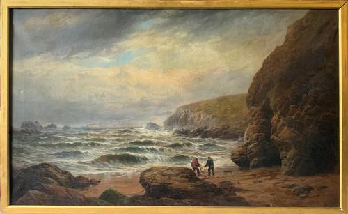 Gigantic George Henry Jenkins 19th Century Seascape Oil Painting (1 of 12) Gigantic George Henry Jenkins 19th Century Seascape Oil Painting (1 of 12)
