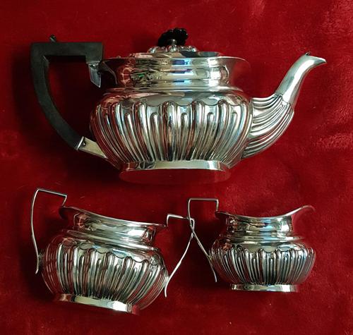 Antique Sterling Silver Bachelor Tea Set (1 of 3)