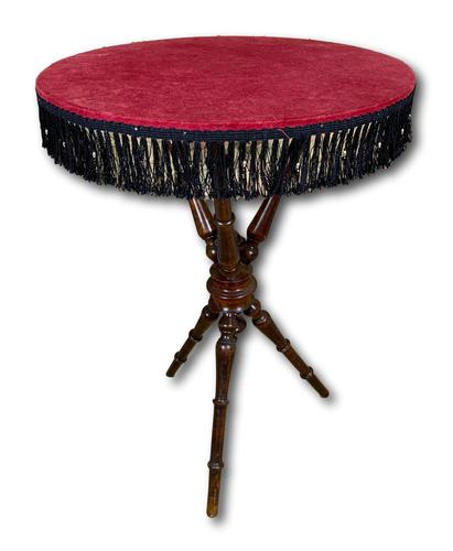 19th Century Mahogany Gypsy Table With Red Felt Top (1 of 5) 19th Century Mahogany Gypsy Table With Red Felt Top (1 of 5)