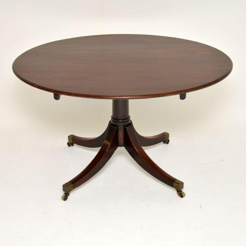 Antique Georgian Mahogany Tilt Top Dining Table (1 of 10)