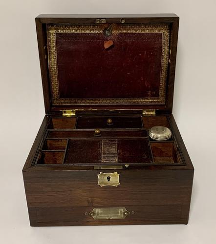 Antique Victorian Rosewood Vanity Jewellery Box (1 of 16)