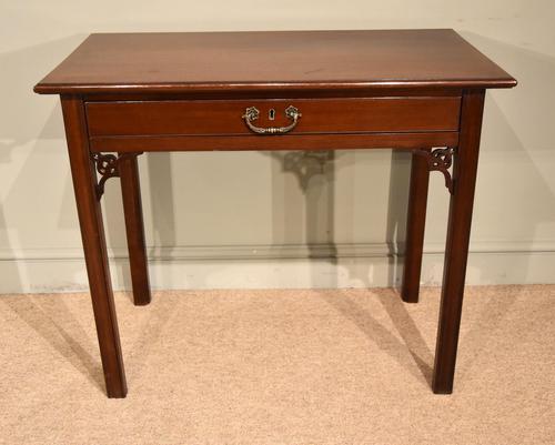 18th Century Mahogany Side Table with Drawer (1 of 7) 18th Century Mahogany Side Table with Drawer (1 of 7)