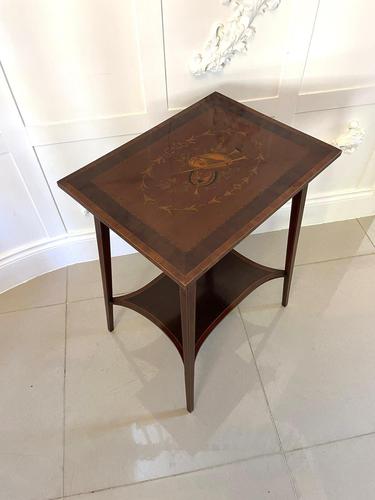 Fine Quality Antique Edwardian Mahogany Inlaid Lamp/side Table (1 of 12) Fine Quality Antique Edwardian Mahogany Inlaid Lamp/side Table (1 of 12)