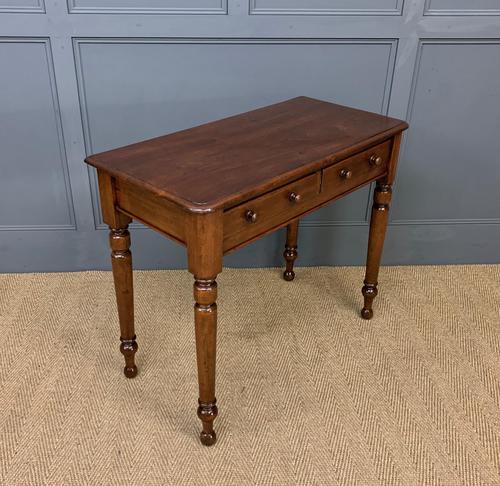 Victorian Mahogany 2 Drawer Side Table (1 of 12)