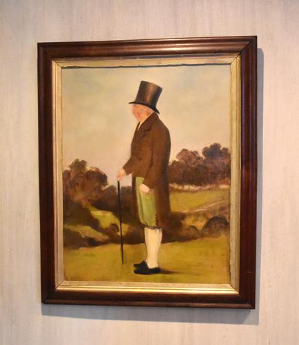 English Naive Oil  Painting of Gentleman (1 of 7)