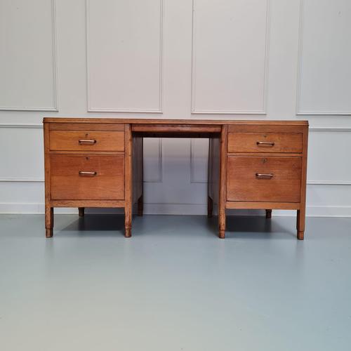 Mid Century Atomic Nuclear Energy Oak Desk (1 of 11) Mid Century Atomic Nuclear Energy Oak Desk (1 of 11)