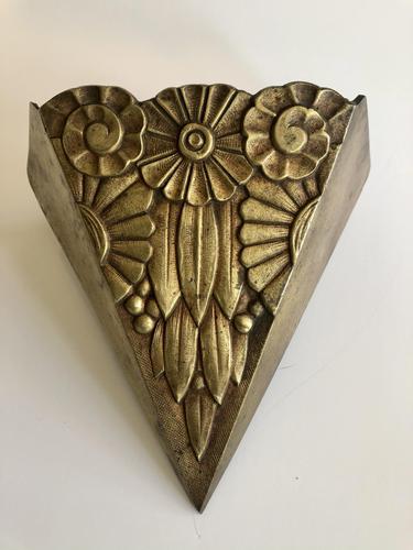 French Bronze Art Deco Wall Sconce (1 of 4)