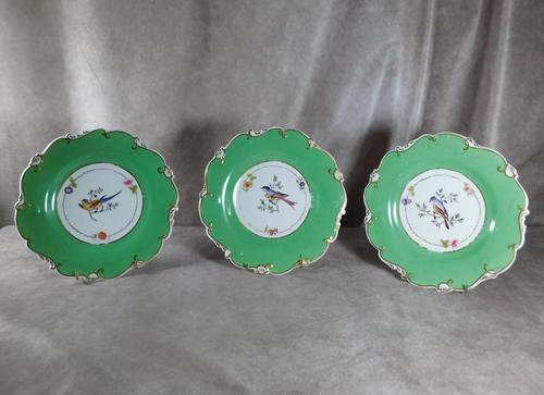 Three Hand Painted 19th Century Dessert Plates (1 of 7)