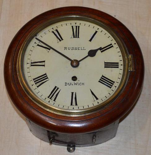 Rare 8" Dial Clock Fusee Russell Dulwich (1 of 4)