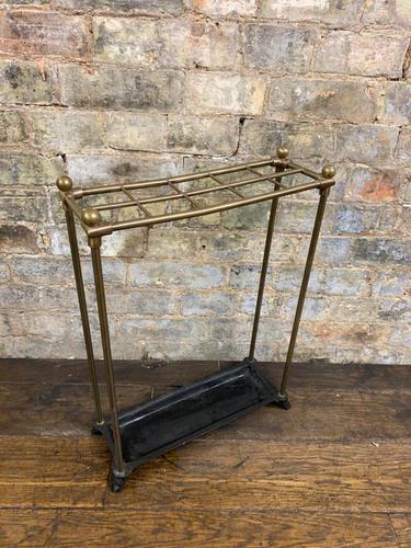 Brass & Steel Umbrella Stand (1 of 5) Brass & Steel Umbrella Stand (1 of 5)