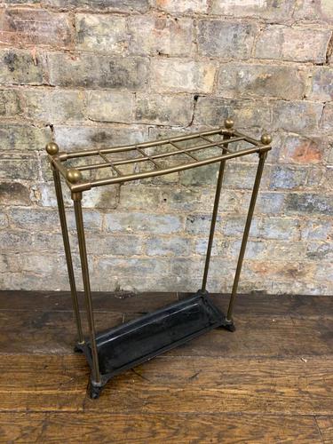 Brass & Steel Umbrella Stand (1 of 5)