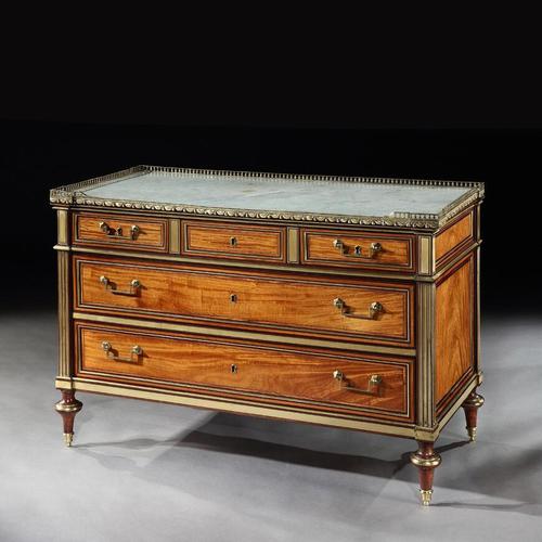 Louis XVI Gilt Bronze Mounted Bois Citronnier & Amaranth Commode Claude - Charles Saunier (1 of 5) Louis XVI Gilt Bronze Mounted Bois Citronnier & Amaranth Commode Claude - Charles Saunier (1 of 5)