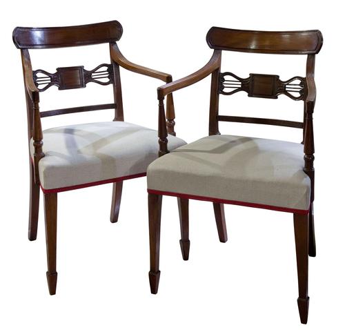 A Pair of Geo III Mahogany Elbow Chairs (1 of 8) A Pair of Geo III Mahogany Elbow Chairs (1 of 8)