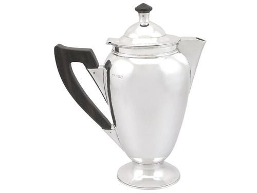 Sterling Silver Coffee Pot - Vintage George VI (1948) (1 of 9) Sterling Silver Coffee Pot - Vintage George VI (1948) (1 of 9)