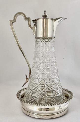 Victorian Claret Jug & Coaster c.1890 (1 of 9)