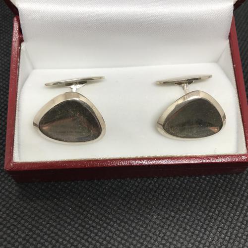 Danish Sterling Silver Cufflinks. 1960s by Hermann Siersbol (1 of 4) Danish Sterling Silver Cufflinks. 1960s by Hermann Siersbol (1 of 4)