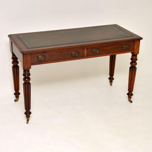 Antique William IV Mahogany  Leather Top Writing Table / Desk (1 of 9)