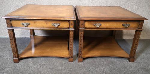 Pair of Burr Walnut End Tables Iain James Fine Furniture (1 of 9)