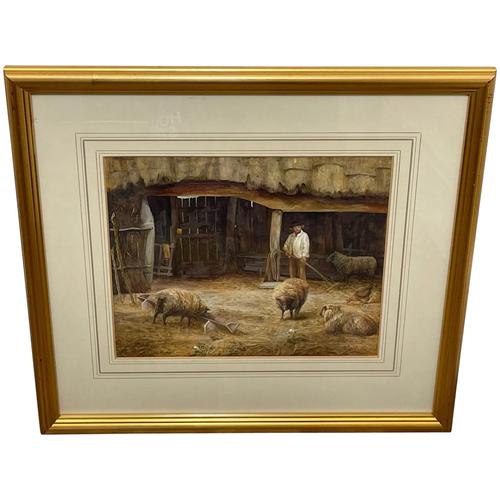 Watercolour "Tending The Sheep" By Bertha Rhodes RA Rca Exh 1905 -1912 (1 of 41) Watercolour "Tending The Sheep" By Bertha Rhodes RA Rca Exh 1905 -1912 (1 of 41)