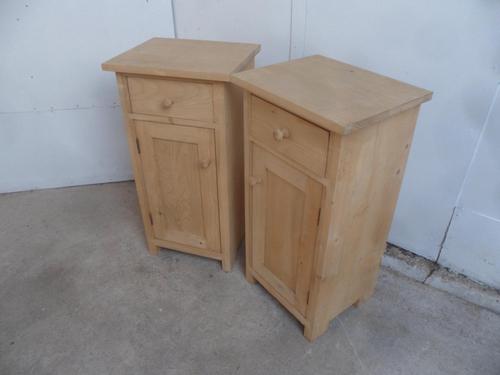 Quality Pair of Tall Antique Pine Bedside Cabinets to wax / paint (1 of 8) Quality Pair of Tall Antique Pine Bedside Cabinets to wax / paint (1 of 8)