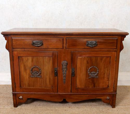 Dresser Base Arts & Crafts Walnut Sideboard 19th Century (1 of 11)