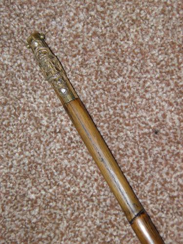 Vintage Bamboo 1953 Queen Elizabeth's Coronation Brass Topped Sword Stick (1 of 18) Vintage Bamboo 1953 Queen Elizabeth's Coronation Brass Topped Sword Stick (1 of 18)