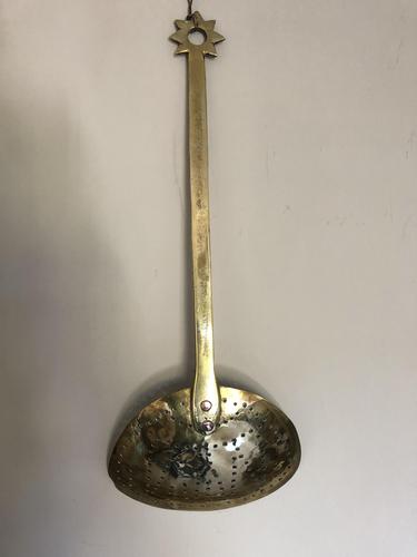 Large Solid Brass Dairy Skimmer (1 of 4)