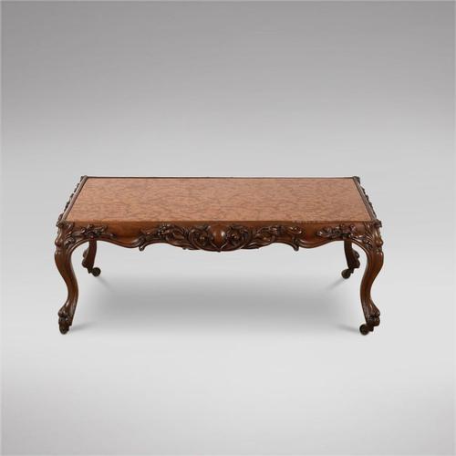 Continental Rosewood Framed Table with Marble Top (1 of 4)