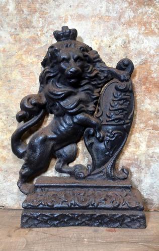 Large 19th Century Cast Iron Door Stop (1 of 7)