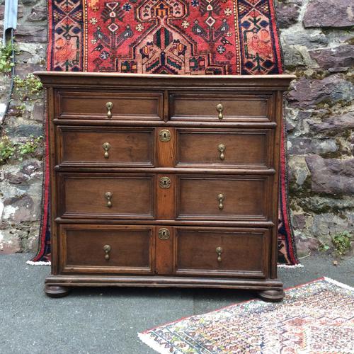 Late 17th Century Oak & Elm Chest of Drawers (1 of 6)