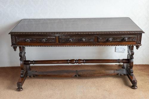 Hardwood Stretcher Table from the Late Regency Period (1 of 11)