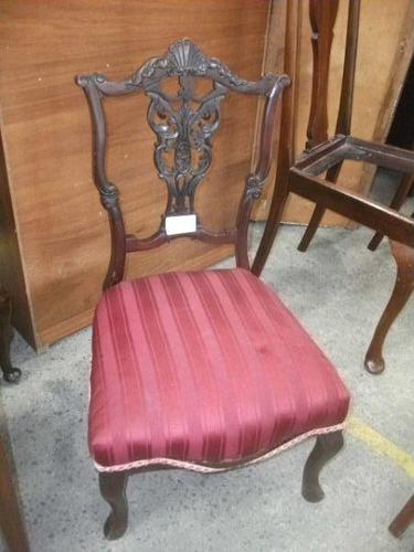 Ornately Carved Mahogany Nursing Chair (1 of 3)