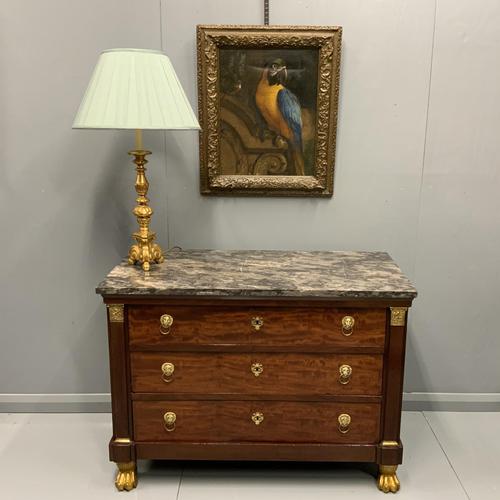 French Empire Commode with Gilt Lions Paw Feet (1 of 10)