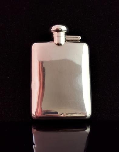 Vintage Sterling Silver Hip Flask (1 of 13)