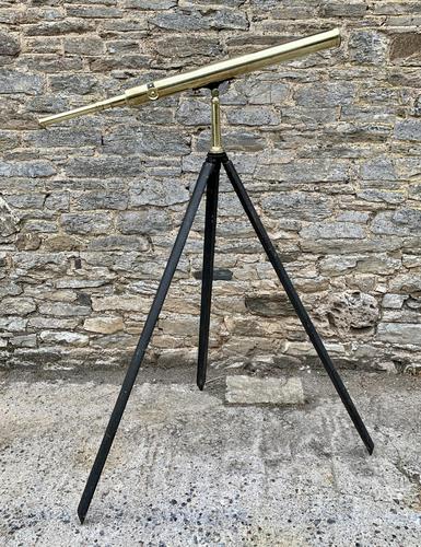 Antique Broadhurst Clarkson & Co Brass Telescope on Tripod (1 of 14)