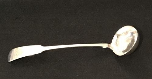 Silver Fiddle Back Sauce Ladle Glasgow 1837 (1 of 6)