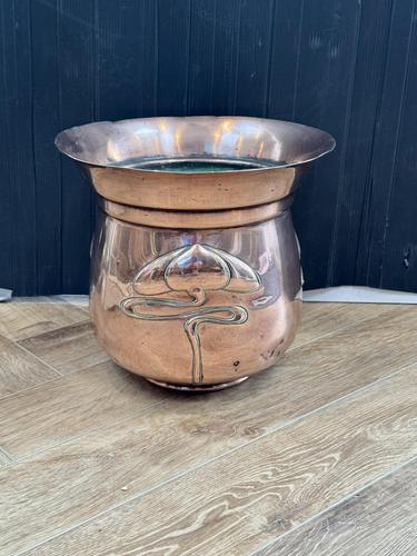 Copper Art Nouveau Jardiniere (1 of 7)